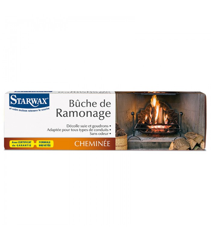 Bûche de ramonage petit modèle pour nettoyer les conduits de