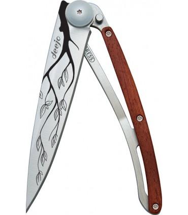 Couteau deejo tattoo 37g bois de rose arbre