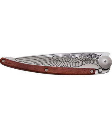 Couteau deejo tattoo 37g bois de rose aile