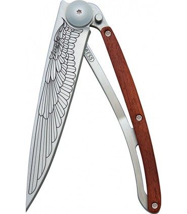 Couteau deejo tattoo 37g bois de rose aile