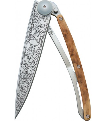 Couteau deejo tattoo 37g genevrier art nouveau
