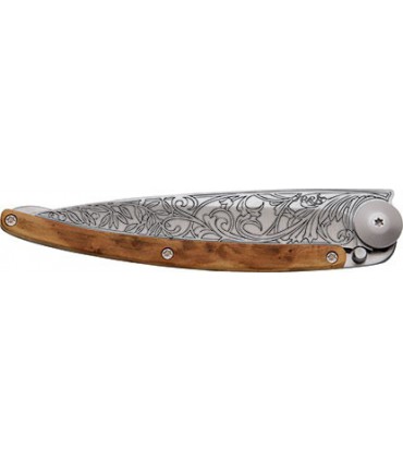 Couteau deejo tattoo 37g genevrier art nouveau