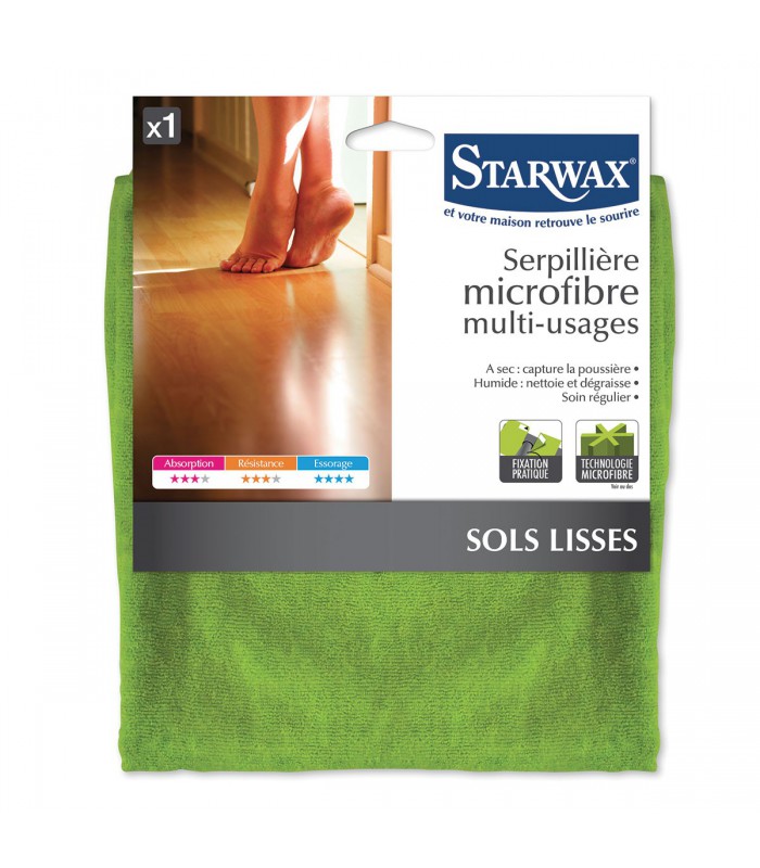 Les produits   Hygiène sol et surface - Serpillière microfibre  désincrustantetous types de sol