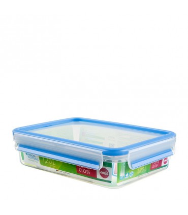 Boîte clip and close 3d rectangulaire 1l  - EMSA