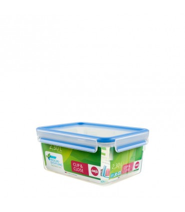 Boîte clip and close 3d rectangulaire 2.3l - EMSA