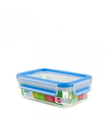 Boîte clip and close 3d rectangulaire 0.55l - EMSA