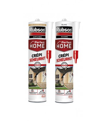 Mastic crépi cartouche 280ml ton pierre beige - RUBSON