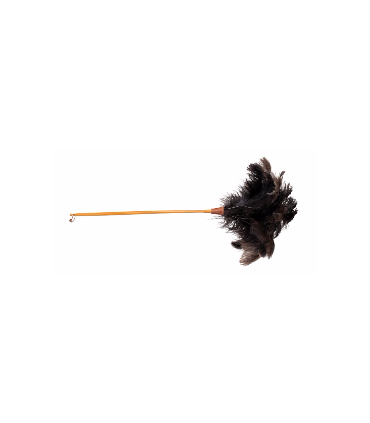 Plumeau autruche cuir 120cm - Redecker