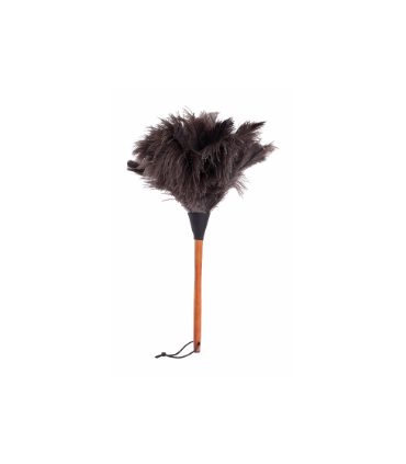 Plumeau autruche cuir 50cm - Redecker