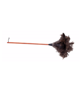 Plumeau autruche cuir 90cm - Redecker
