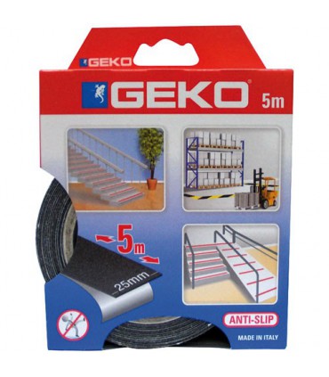 Adhésif antidérapant 25 mm x 5 m noir - Geko