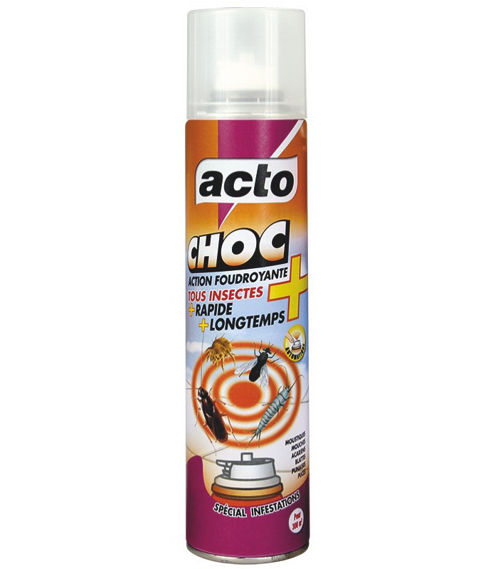 Aérosol anti cafards et blattes Acto 400 ml