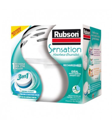 Absorbeur d'humidité Sensation Pure + 1 recharge Power Tab 3en1 - RUBSON