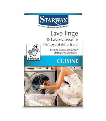 Nettoyant détartrant Lave linge et lave vaisselle (2X75g) - Starwax