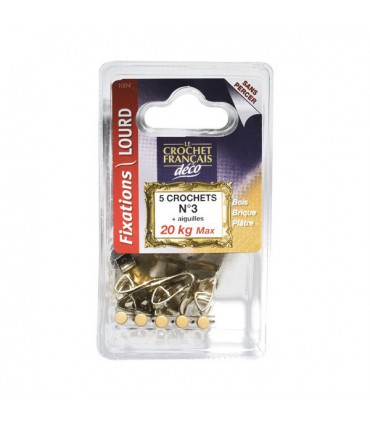 CROCHET ACIER LAITON N 3  CTE 05  1004