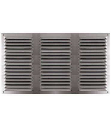 Grille Alu. Anodisé Persienne avec Moustiquaire  300 x 200 mm - Autogyre