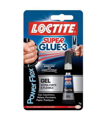 Colle Super Glue3 "Power Flex" 3 gr - Loctite