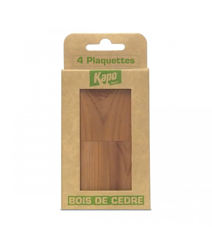 Plaque bois de cedre x 4