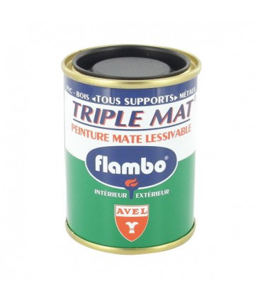 Triple mat peinture Flambo 100ml blanc