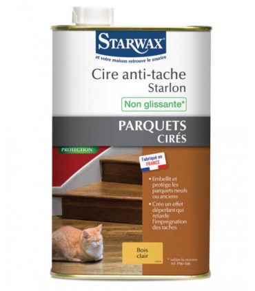 Cire anti-tache Starlon "Bois clair" 1L - Starwax