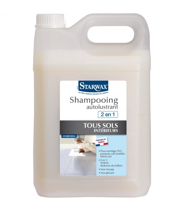 Shampooing autolustrant sols intérieurs sol STARWAX 1 L