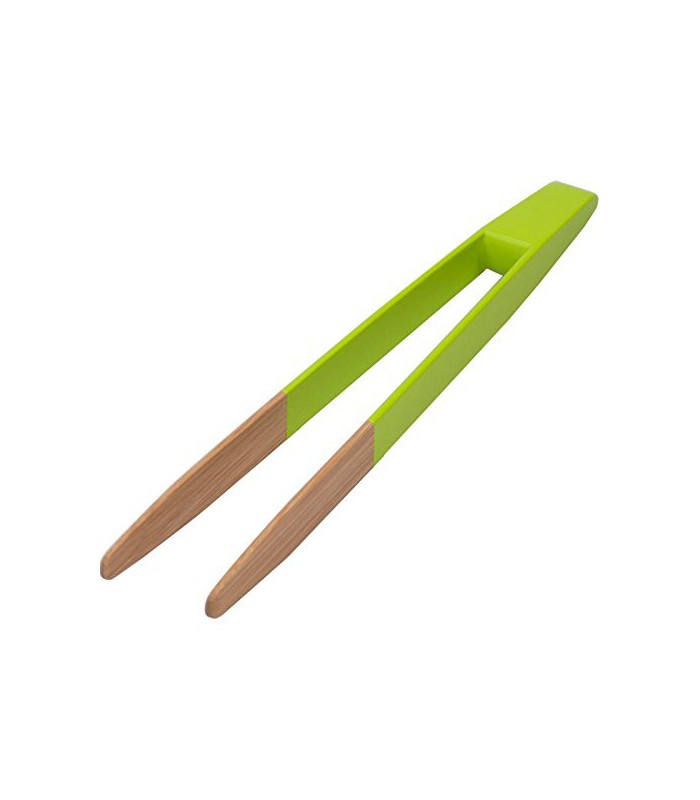 Pebbly - Pince à Toast vert sauge en Bambou Naturel - 24 cm