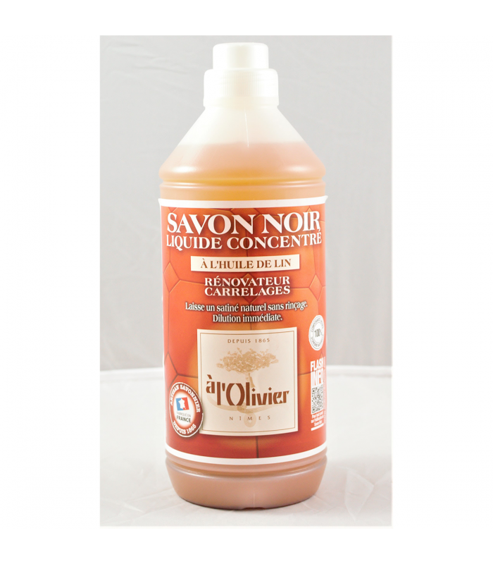 Savon noir liquide a l'huile de lin 1L