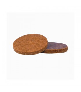 Patin feutre adhésif diam.33 marron x6 s