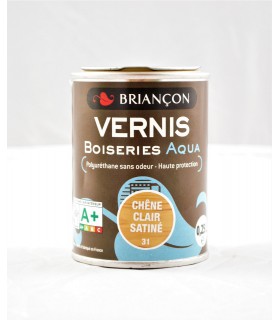 Vernis Boiseries Aqua - Teinte et Finition au Choix - 0.25 L - Briançon