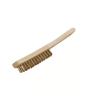 Brosse Métallique à Manche 4 Rangs en Laiton - Savy