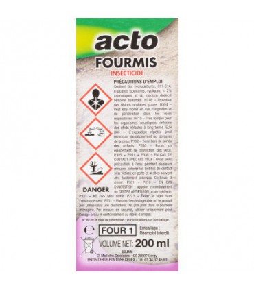 Anti Fourmis Liquide à Pulvériser 200 mL - Acto