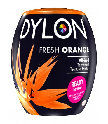 Teinture Machine DYLON Orange Fraîche - Lot De 3 Capsules 350g - Pour Textile