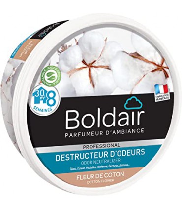 BOLDAIR GEL DESTR. D'ODEURS FL. DE COTON