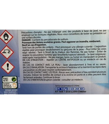 Sel Détachant Oxygène Actif Oxy'Textil' 500g. - KiNetoiVert