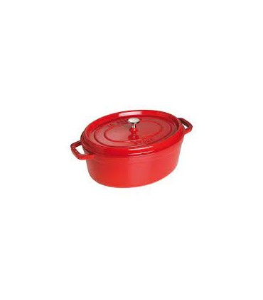 COCOTTE OVALE 29 CM CERISE STAUB
