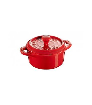 MINI COCOTTE 10CM CERAMIQUE CERISE - STAUB