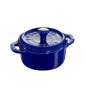 MINI COCOTTE 10CM CERAMIQUE BLEU - STAUB