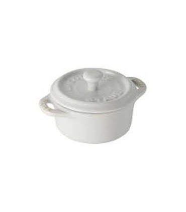 MINI COCOTTE 10CM CERAMIQUE BLANC