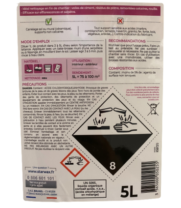 DECAPANT LAITANCE DE CIMENT 5 L