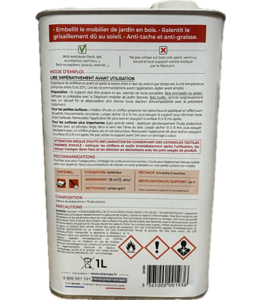 HUILE PROTECTRICE BOIS EXOTIQUE 1 L