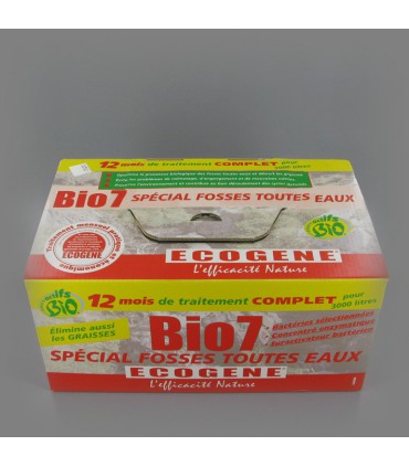 Entretien Bio7 Fosses Toutes Eaux (coffret 12 mois) 2 Kg. - Ecogene