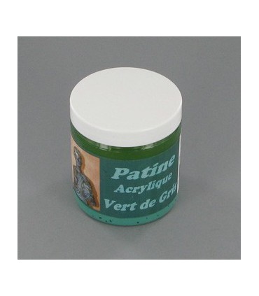 PATINE ACRYLIQUE VERT DE  GRIS 250 ML