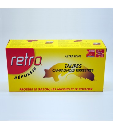 Répulsif ultrasons Taupes (solaire). - Retro.