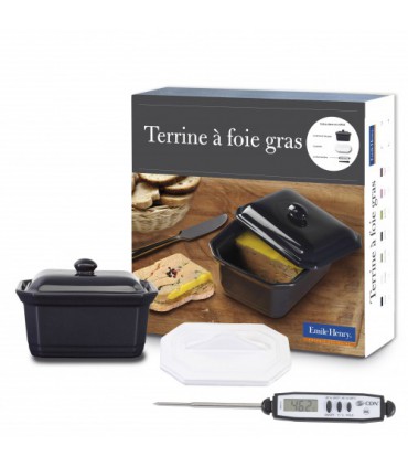 Coffret Terrine à Foie gras 3 pièces. - Emile Henry.