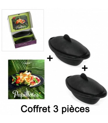 Coffret 2 Papillotes Gourmandes + Livre Recettes. - Mastrad.