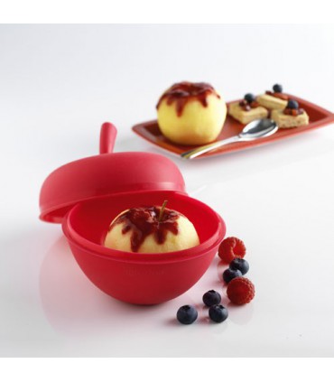 Cuit Pommes Silicone Framboise. - Mastrad.