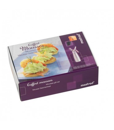 Coffret Siphon Mousses et Chantilly + Livre Recettes. - Mastrad.