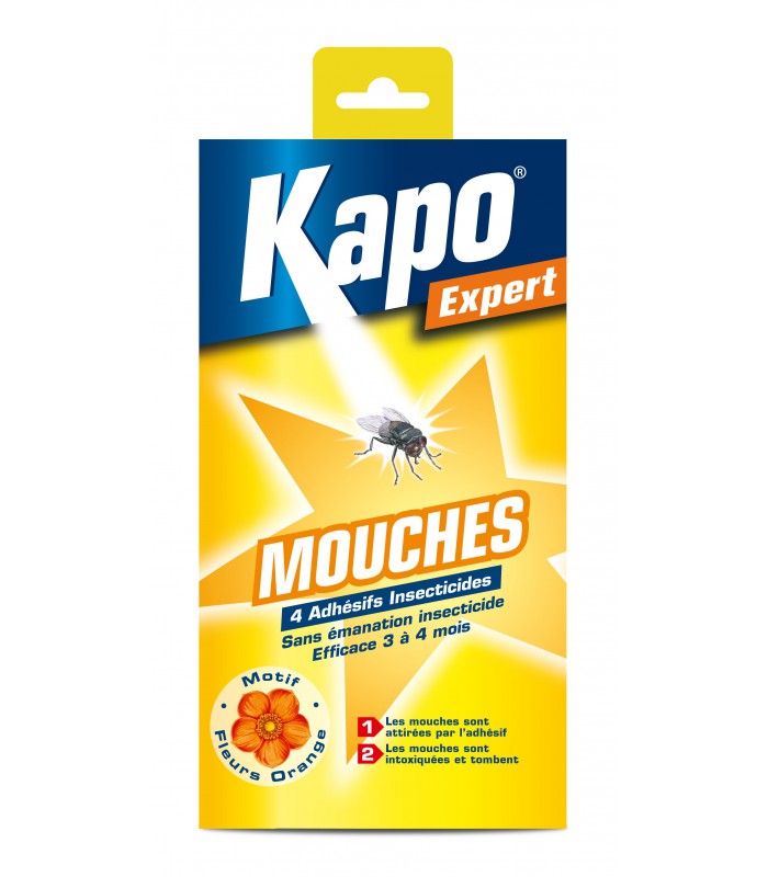 ADHESIF ANTI MOUCHES ETUI DE 4 KAPO