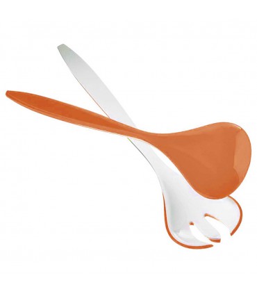 Couverts à salade bicolores Vintage Orange - Guzzini