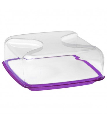 Cloche à fromage carrée Bolli Violet - Guzzini